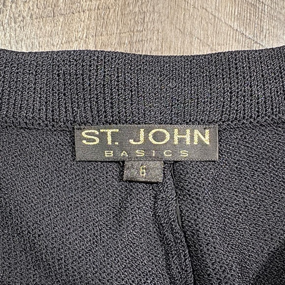 ST. JOHN Black Knit Pants - Picture 4 of 7